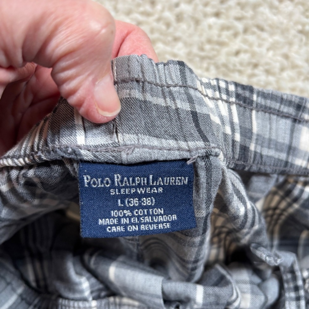 Polo Ralph Lauren Men's Sleepwear Pajama Pants L Plaid Lounge‎ Bottoms - Picture 4 of 7